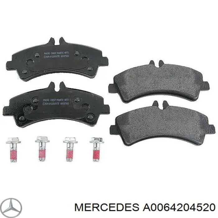 Задні гальмівні колодки A0064204520 Mercedes