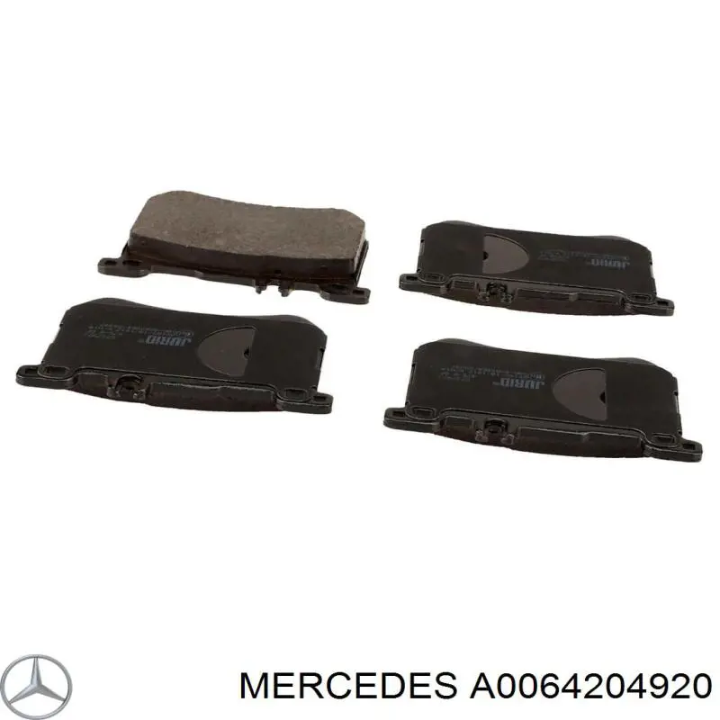 Купити A0064204920 Mercedes Колодки гальмівні передні, дискові