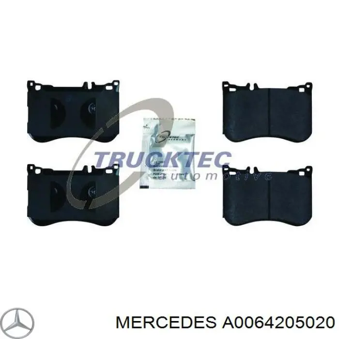 Передні тормозні колодки A0064205020 Mercedes