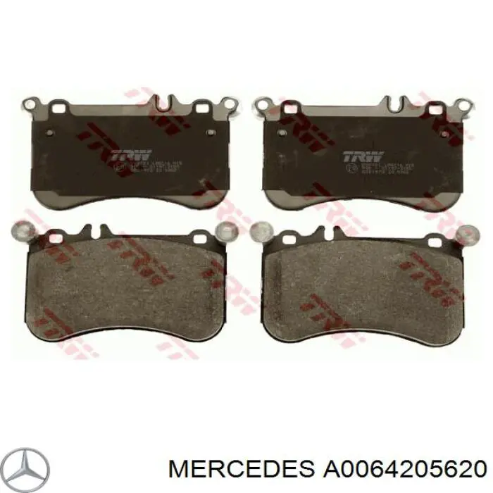 Купити A0064205620 Mercedes Колодки гальмівні передні, дискові