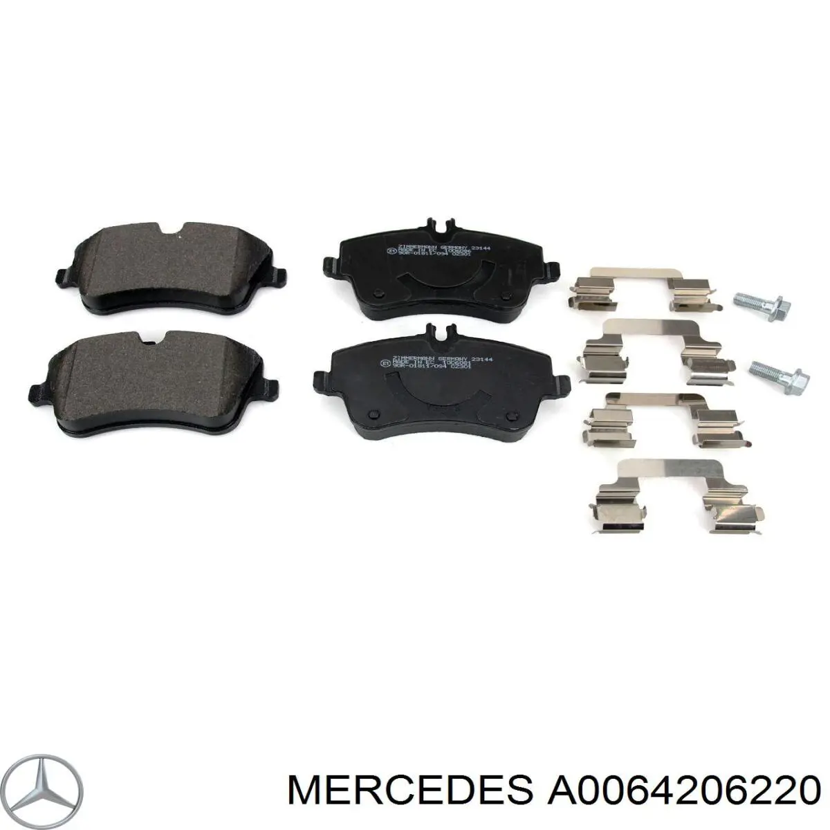 Купити A0064206220 Mercedes Колодки гальмівні передні, дискові