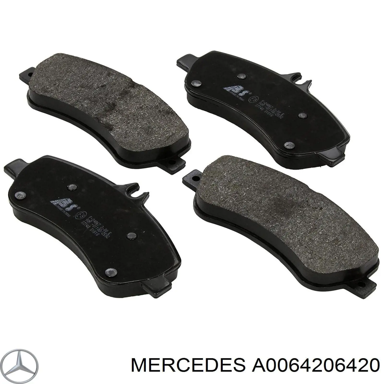 A0064206420 Mercedes Передні гальмівні колодки