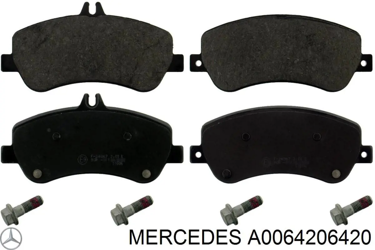 Передні тормозні колодки A0064206420 Mercedes