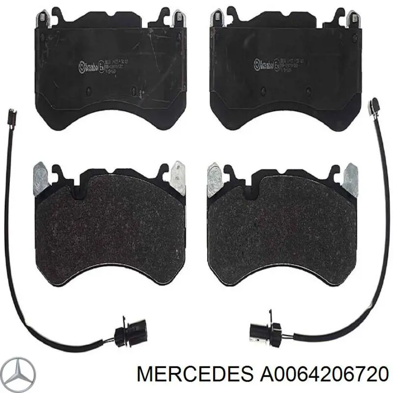 Купити A0064206720 Mercedes Колодки гальмівні передні, дискові