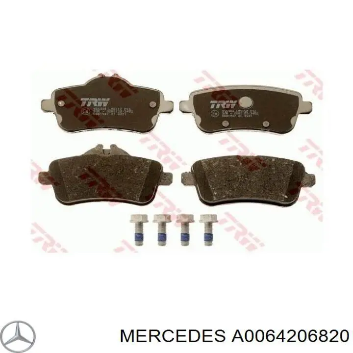 Задні дискові колодки Mercedes A0064206820