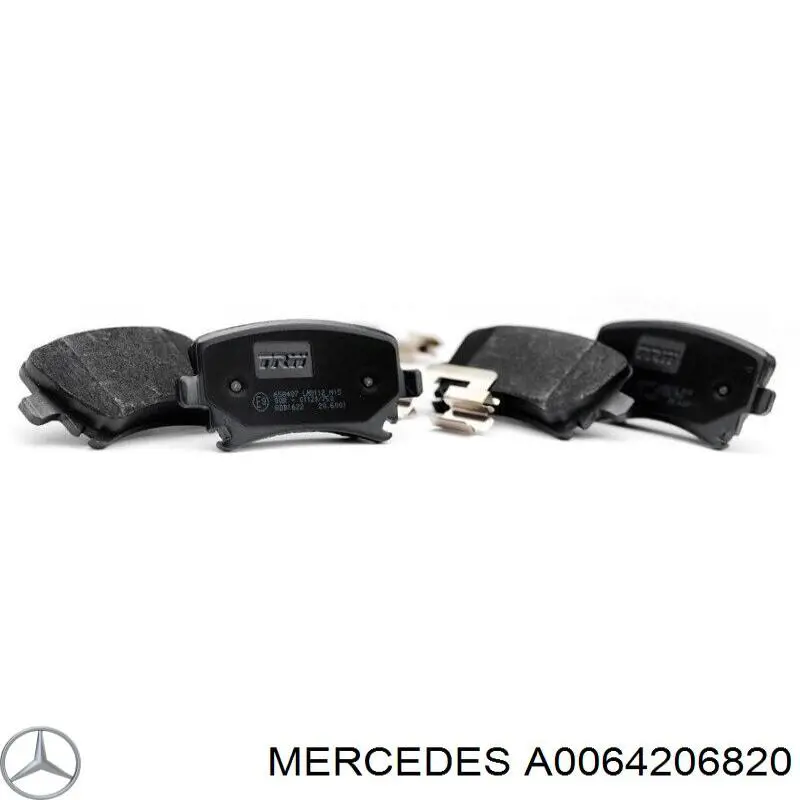 Задні гальмівні колодки Mercedes A0064206820 ціна, від 71.35 USD
