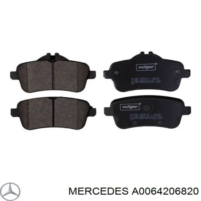 Купити A0064206820 Mercedes Задні колодки