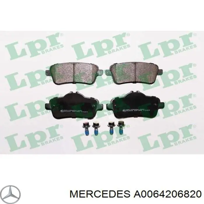 Задні гальмівні колодки A0064206820 Mercedes