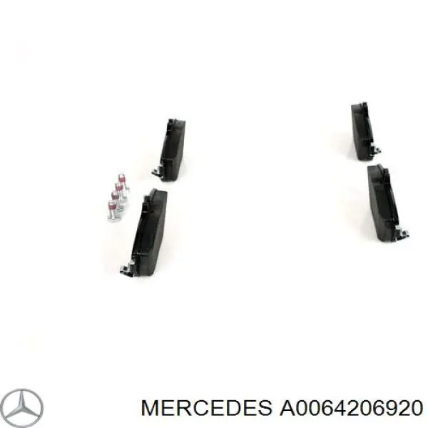 Колодки гальмові задні, дискові A0064206920 Mercedes