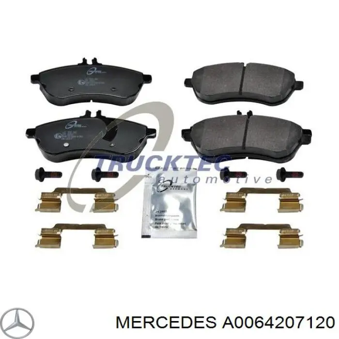 A0064207120 Mercedes колодки гальмівні передні, дискові