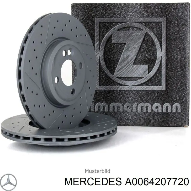 Колодки гальмівні передні, дискові A0064207720 Mercedes