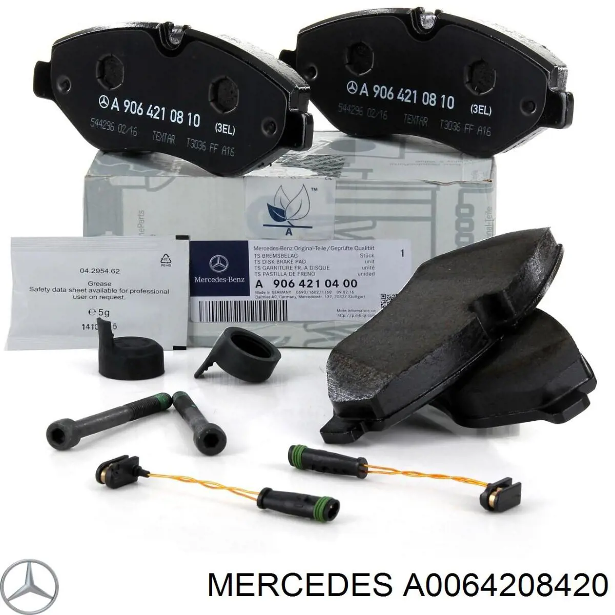 A0064208420 Mercedes колодки гальмівні передні, дискові