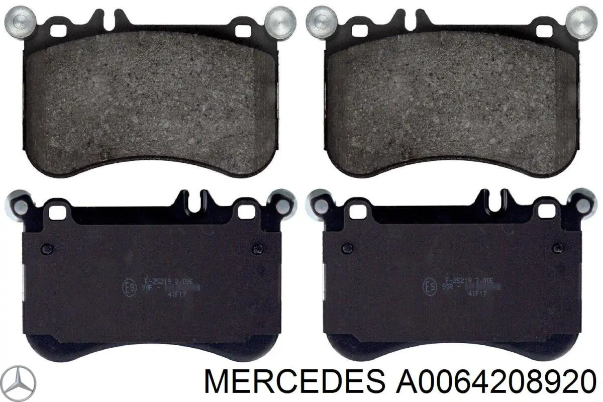A0064208920 Mercedes колодки гальмівні передні, дискові