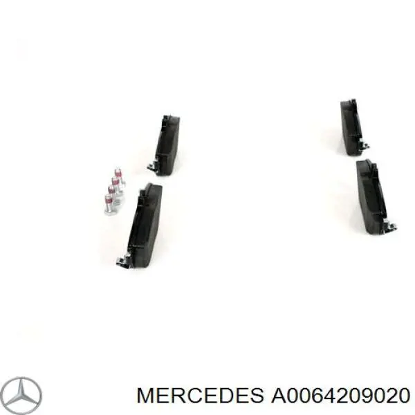 Колодки гальмові задні, дискові A0064209020 Mercedes