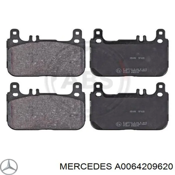 Задні гальмівні колодки A0064209620 Mercedes