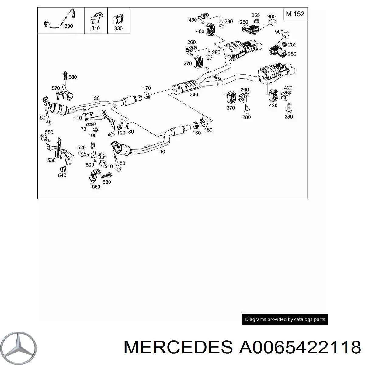 Лямбдазонд, датчик кисню після каталізатора Mercedes A0065422118 ціна, від 27.09 USD