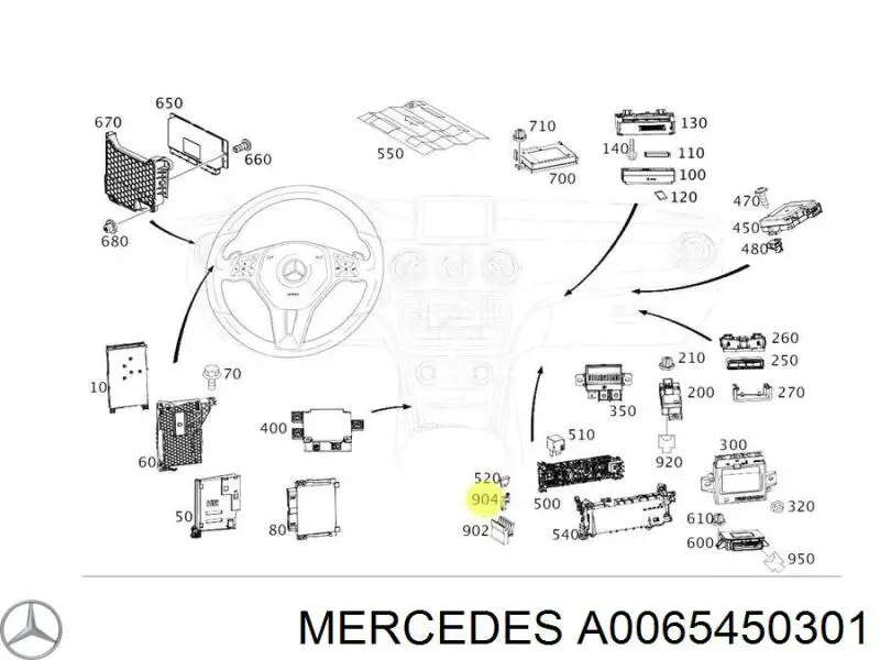 Купити A0065450301 Mercedes Корпус запобіжників