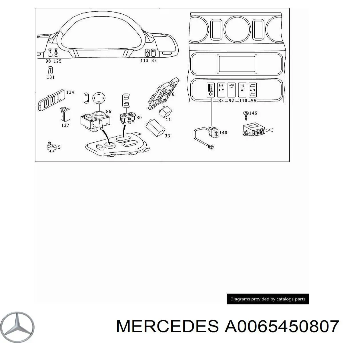  Mercedes A0065450807 ціна, від 3.37 USD