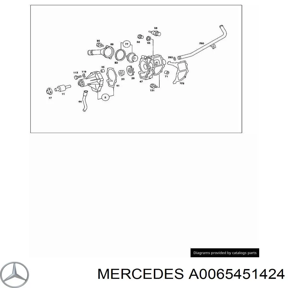 A0065451424 Mercedes Покажчик температури охолоджуючої рідини
