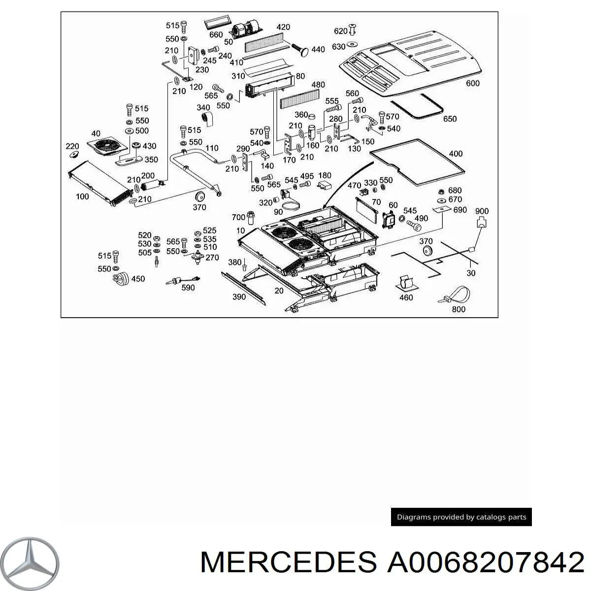 A0068207842 Mercedes Мотор заслінки печі