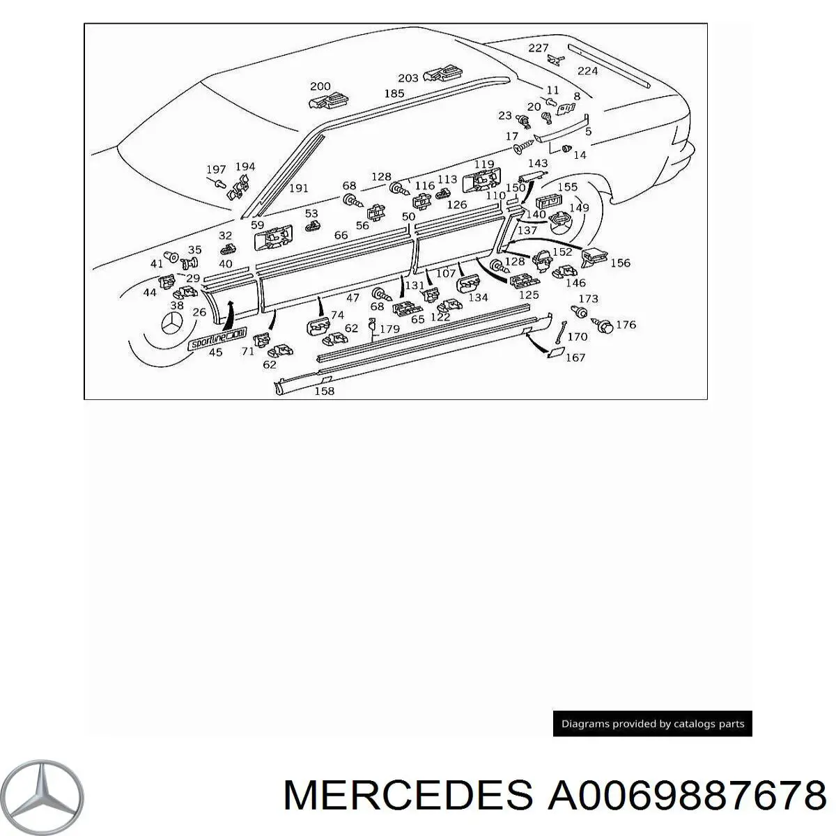 A0069887678 Mercedes 