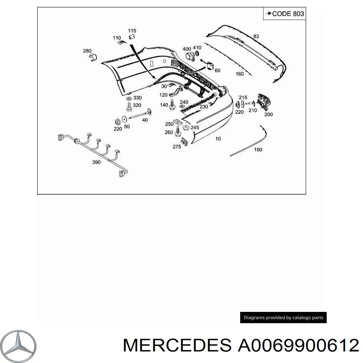 Купити A0069900612 Mercedes 