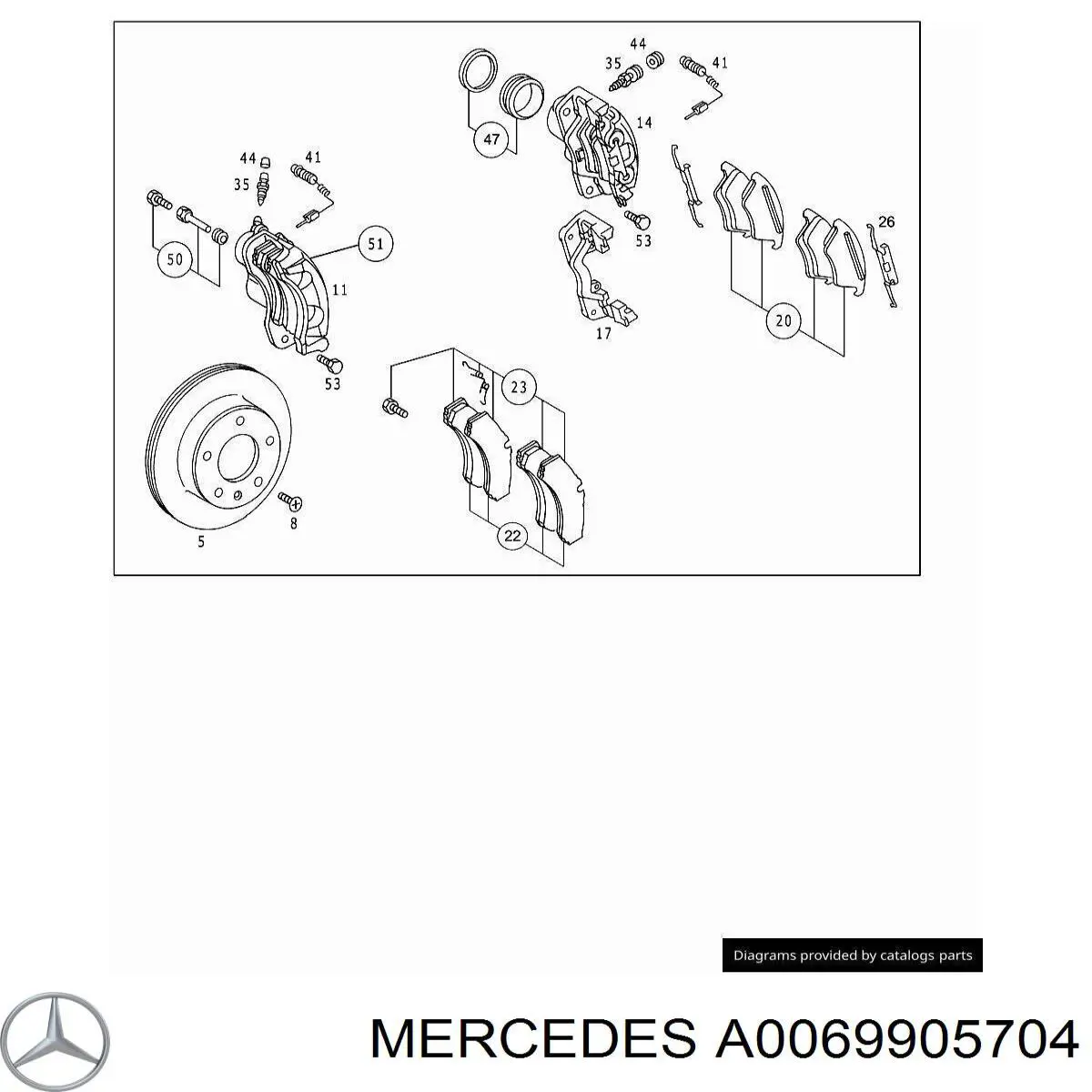 A0069905704 Mercedes 
