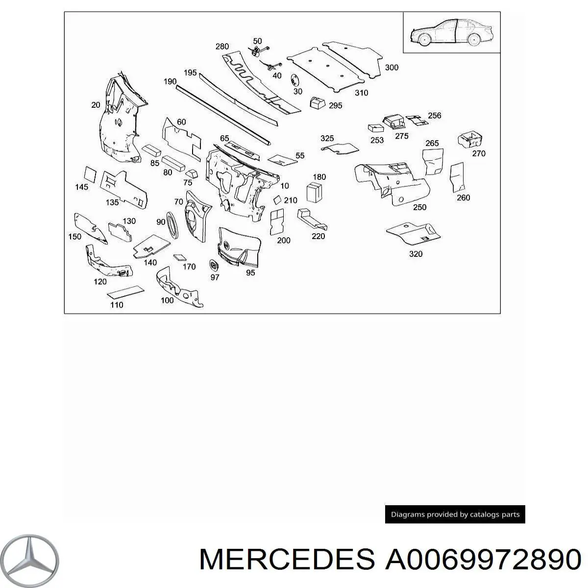  A0069972890 Mercedes