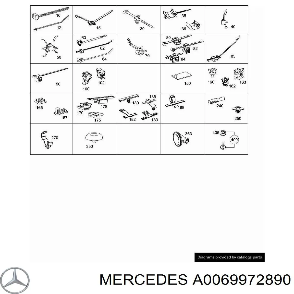  Mercedes A0069972890 ціна, від 2.28 USD