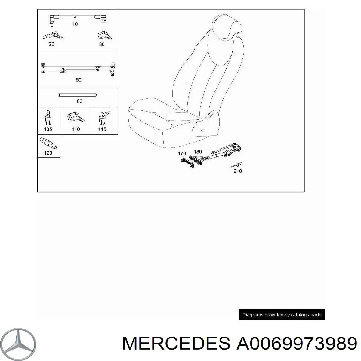  Mercedes A0069973989 ціна, від 40.29 USD