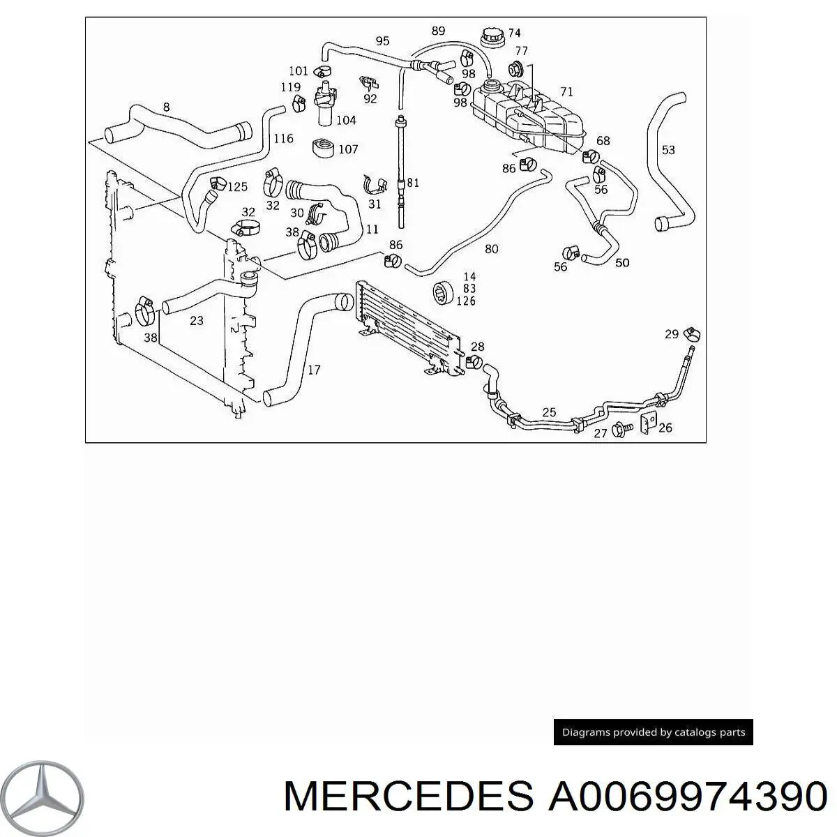  A0069974390 Mercedes