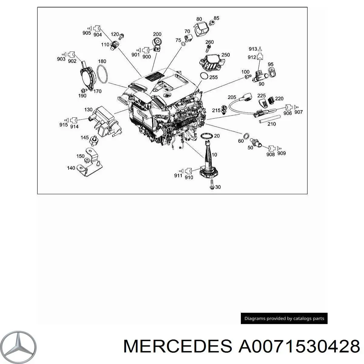 Купити A0071530428 Mercedes Датчик детонації