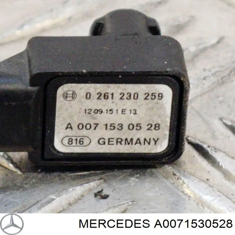 Купити A0071530528 Mercedes Датчик тиску наддуву (датчик нагнітання повітря в турбіну)