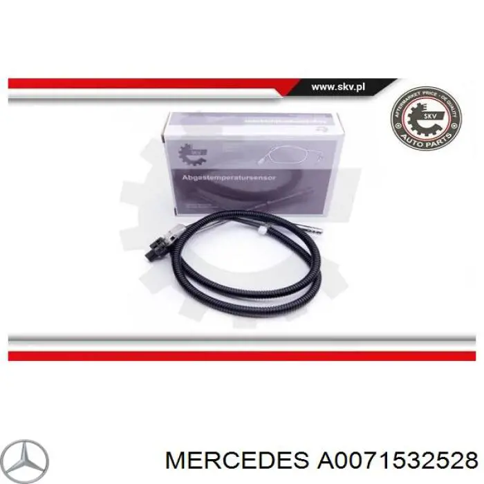 A0071532528 Mercedes датчик температури відпрацьованих газів (вг, до каталізатора)