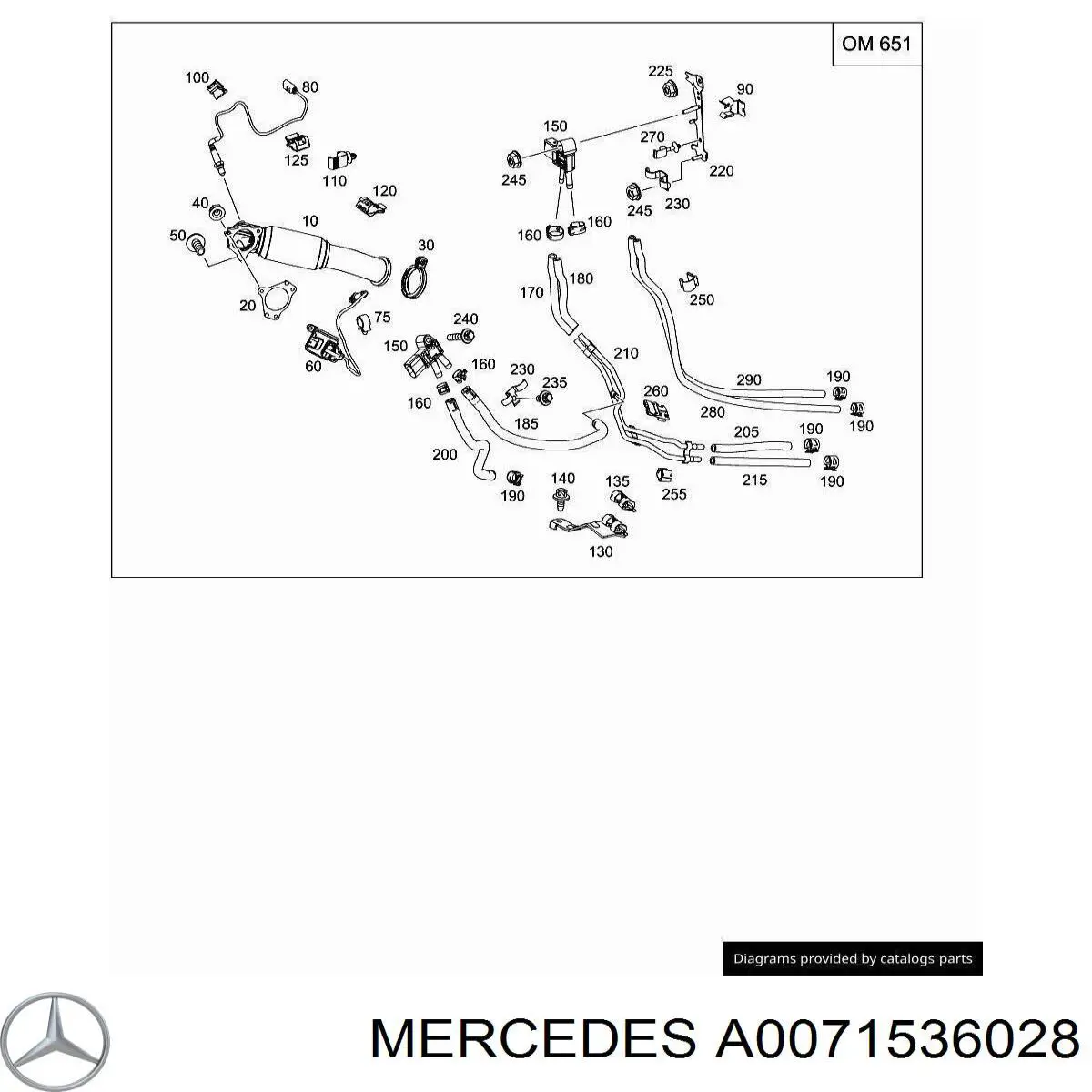 0071536028 Mercedes датчик тиску вихлопних газів