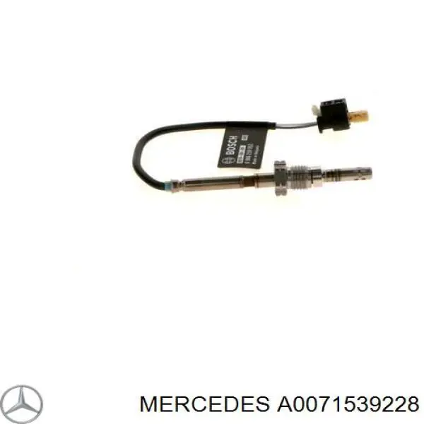 A0071539228 Mercedes Датчик температури відпрацьованих газів (ВГ), в каталізаторі