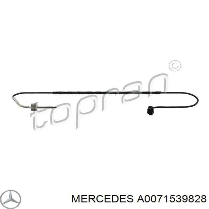Датчик температури відпрацьованих газів (ВГ), до каталізатора Mercedes A0071539828 ціна, від 44.25 USD