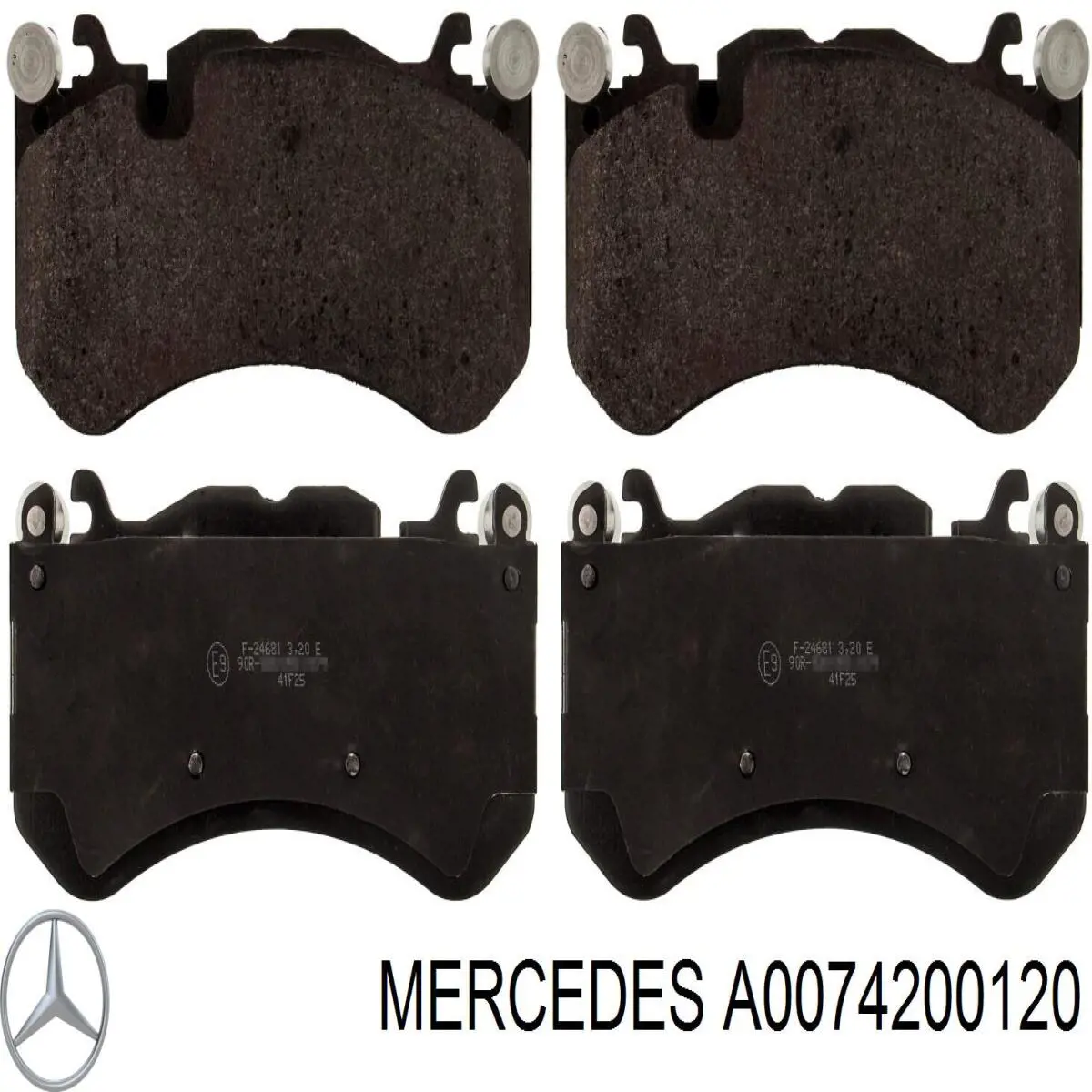 Купити A0074200120 Mercedes Колодки гальмівні передні, дискові
