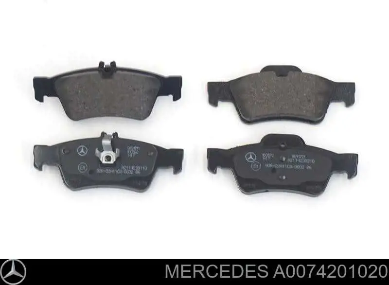 Задні гальмівні колодки Mercedes A0074201020 ціна, від 29.83 USD