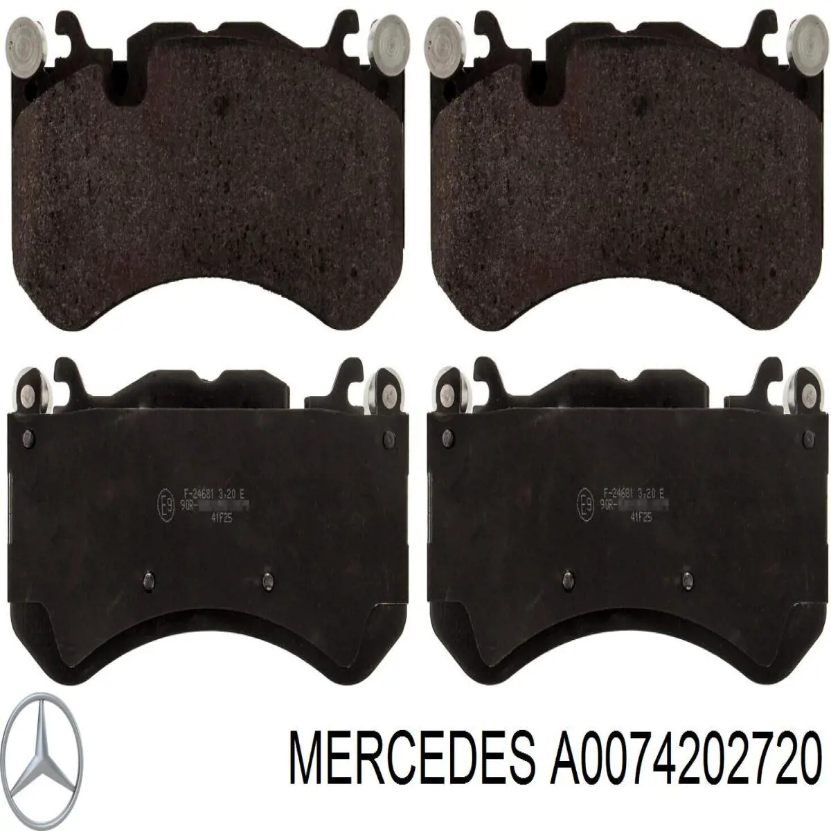 Колодки гальмівні передні, дискові A0074202720 Mercedes