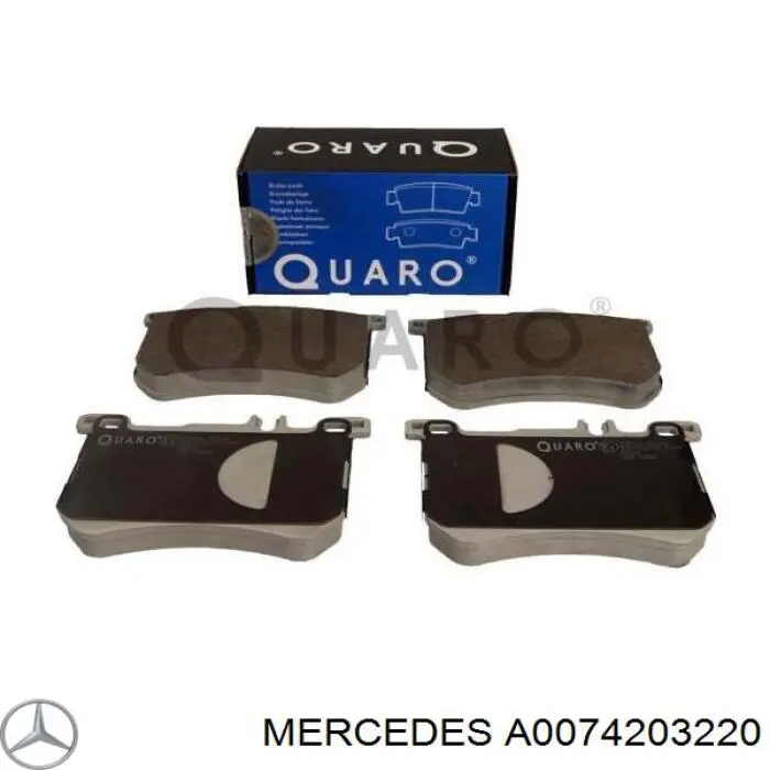 Гальмівні колодки Mercedes A0074203220 ціна, від 65.82 USD
