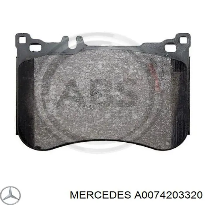 Передні тормозні колодки A0074203320 Mercedes