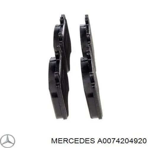 Тормозні колодки Mercedes A0074204920