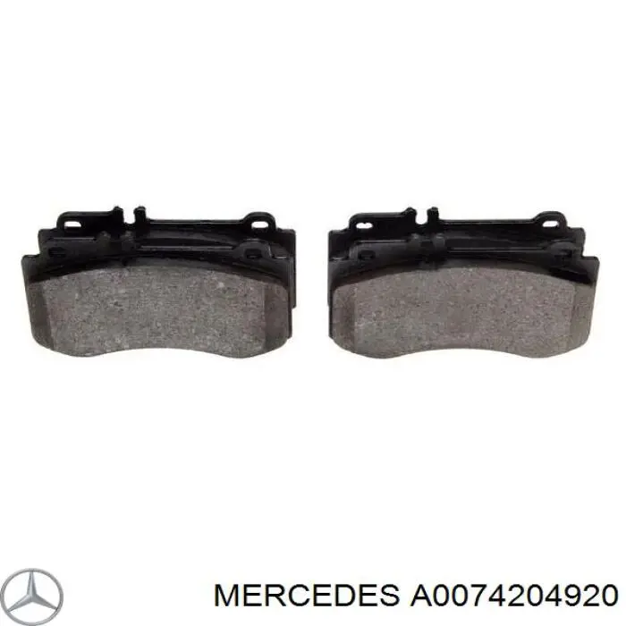 Гальмівні колодки Mercedes A0074204920 ціна, від 63.81 USD