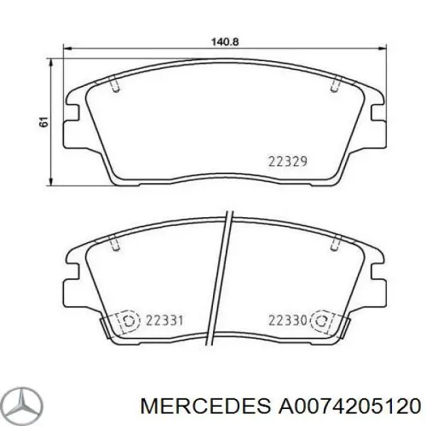  A0074205120 Mercedes