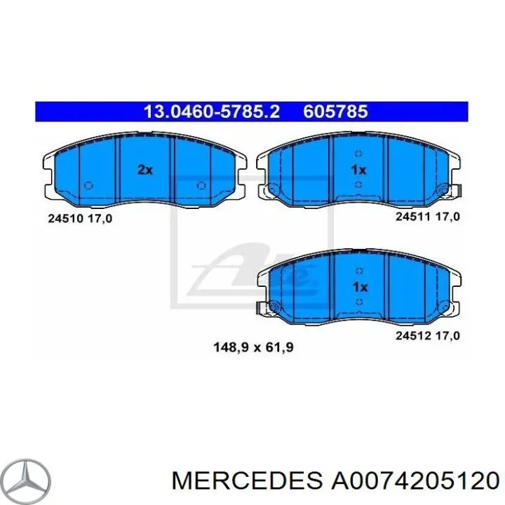 Купити A0074205120 Mercedes 