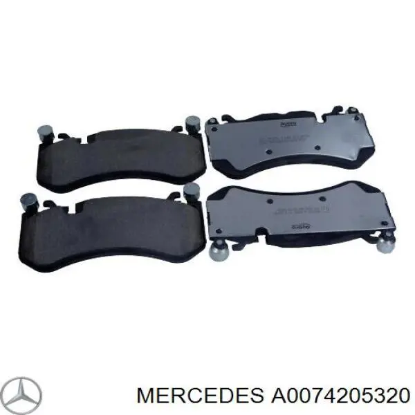 Колодки гальмівні передні, дискові A0074205320 Mercedes