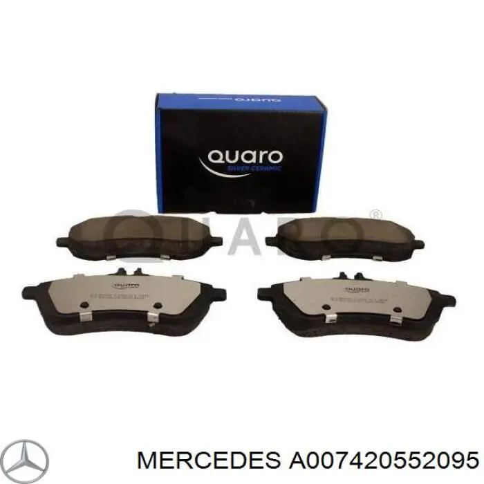 Купити A007420552095 Mercedes Колодки гальмівні передні, дискові