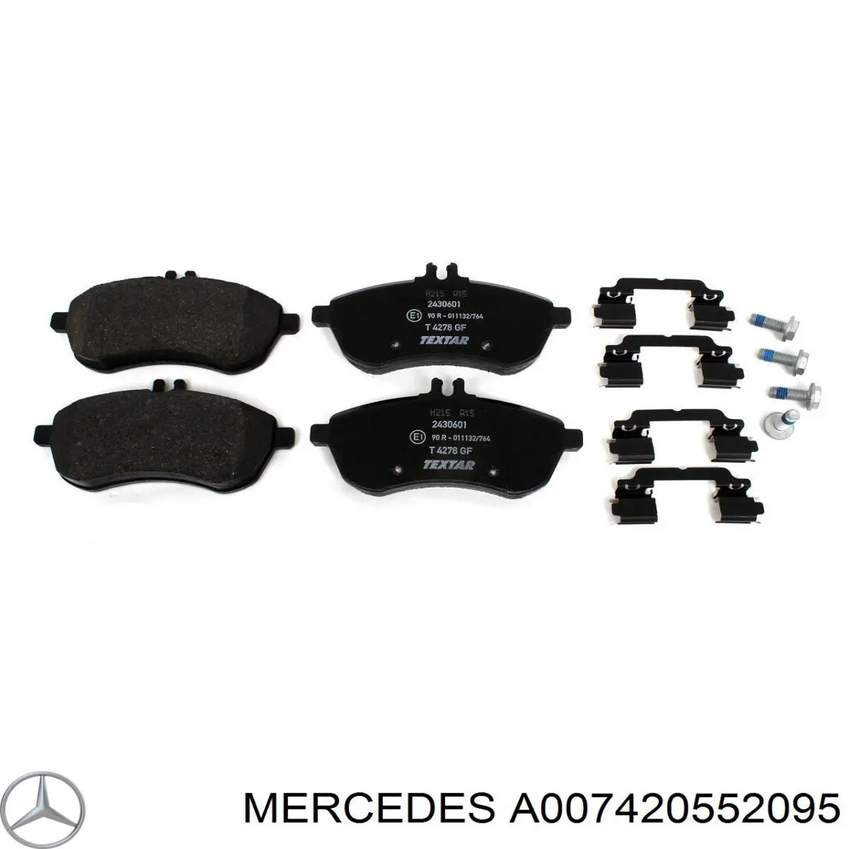 A007420552095 Mercedes Передні гальмівні колодки