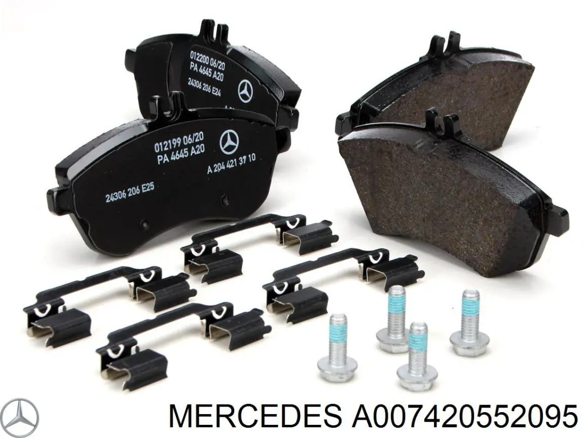 A007420552095 Mercedes колодки гальмівні передні, дискові